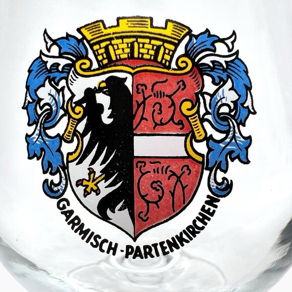 Glass Snifters Set 6 Garmisch Partenkirchen Germany Small 4 fl oz 3.5 Inch Tall - Picture 4 of 13